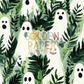 Ghost | Green | Vines | Seamless Pattern