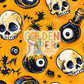 Halloween | Skull | Eyeball | Potion | Seamless Pattern