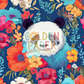 Panda | Spring | Bright | Floral | Seamless Pattern