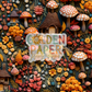 Village | Mushroom | Mustard | Floral | Fall | Seamless Pattern