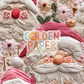 Christmas | Santa | Flower | Light Pink | Embroidery | Seamless Pattern