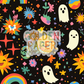 Ghost | Rainbow | Planet | Vibrant | Colorful | Seamless Pattern